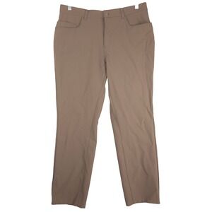 State & Liberty Mens Athletic Fit Stretch Brown‎ Golf Pants Size 36 (Fits 34x28)